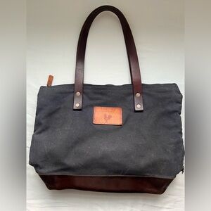 Elegant Black and Brown Men's Messenger Bag